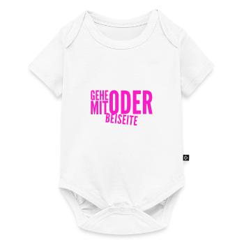 kommst du mit oder nicht? - Baby Premium Kurzarmbody - Weiß - Vorne