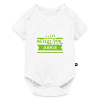 schlaue Menschen zweifeln - Baby Premium Kurzarmbody - Weiß - Vorne