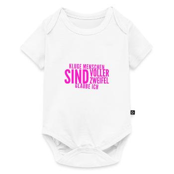 intelligente Menschen haben Zweifel - Baby Premium Kurzarmbody - Weiß - Vorne