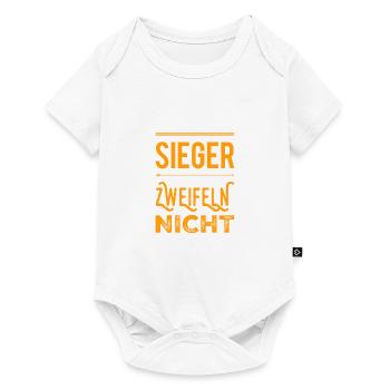 Sieger zweifeln nicht - Baby Premium Kurzarmbody - Weiß - Vorne