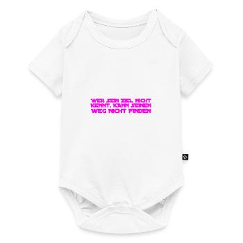 das Ziel kennen - Baby Premium Kurzarmbody - Weiß - Vorne
