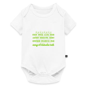 stell dich deiner Angst - Baby Premium Kurzarmbody - Weiß - Vorne
