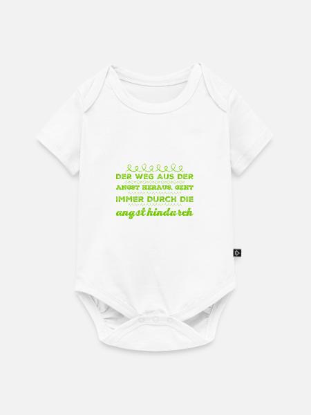 stell dich deiner Angst - Baby Premium Kurzarmbody - Weiß