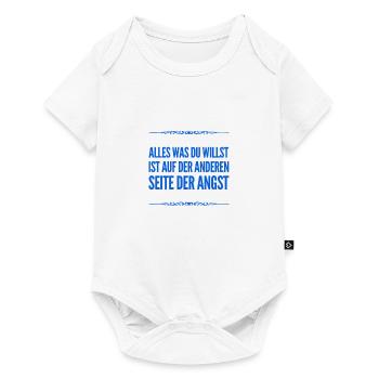 stell dich deiner Angst - Baby Premium Kurzarmbody - Weiß - Vorne