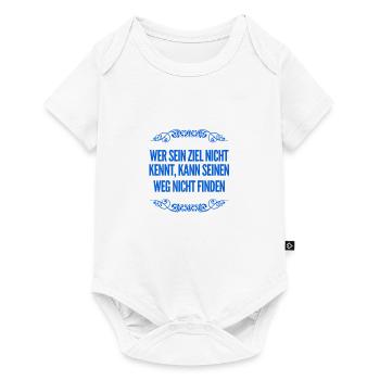 du findest dein Ziel - Baby Premium Kurzarmbody - Weiß - Vorne
