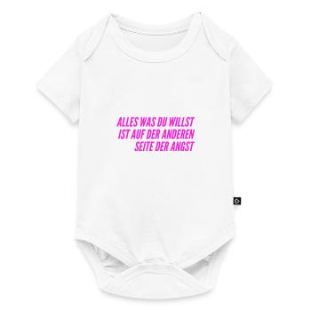 gehe durch die Angst - Baby Premium Kurzarmbody - Weiß - Vorne