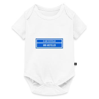 vor dir steht ein Macher - Baby Premium Kurzarmbody - Weiß - Vorne