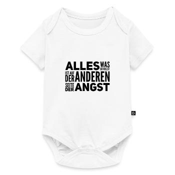 geh durch die Angst - Baby Premium Kurzarmbody - Weiß - Vorne