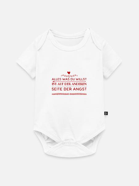die Angst ist der Weg - Baby Premium Kurzarmbody - Weiß