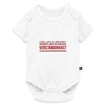 hast du es verstanden? - Baby Premium Kurzarmbody - Weiß - Vorne