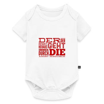 deine Angst kann heilend sein - Baby Premium Kurzarmbody - Weiß - Vorne