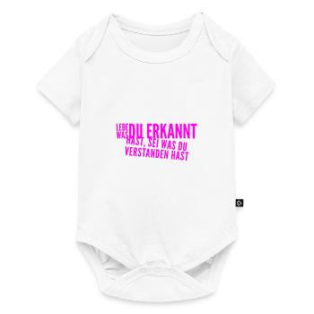 was hast du erkannt? - Baby Premium Kurzarmbody - Weiß - Vorne