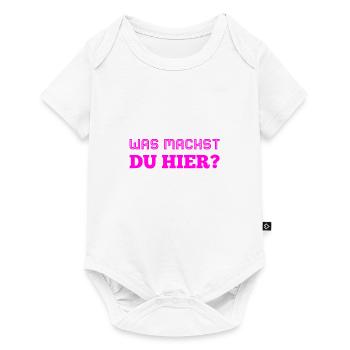 was geht ab? - Baby Premium Kurzarmbody - Weiß - Vorne
