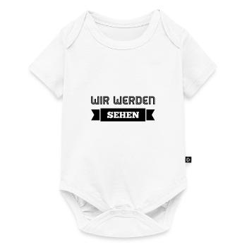locker bleiben - Baby Premium Kurzarmbody - Weiß - Vorne