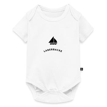 vor dir steht eine Laberbacke - Baby Premium Kurzarmbody - Weiß - Vorne