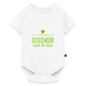 wenn die Leute reden - Baby Premium Kurzarmbody - Weiß - Vorne