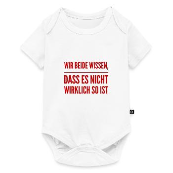 es ist offensichtlich - Baby Premium Kurzarmbody - Weiß - Vorne