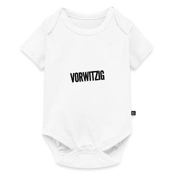 vorwitzig geht immer - Baby Premium Kurzarmbody - Weiß - Vorne
