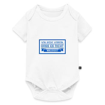 die unausgesprochene Wahrheit - Baby Premium Kurzarmbody - Weiß - Vorne