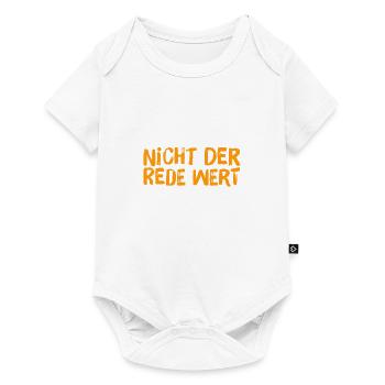 nicht der Rede wert - Baby Premium Kurzarmbody - Weiß - Vorne
