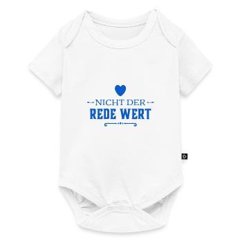 das ist nicht der Rede wert - Baby Premium Kurzarmbody - Weiß - Vorne
