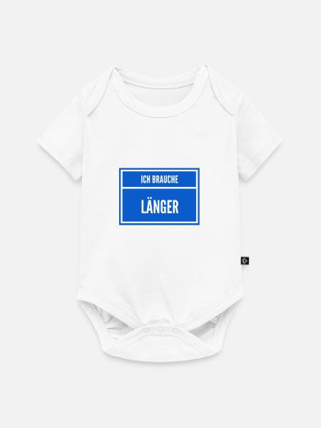 ich bin nicht der schnellste - Baby Premium Kurzarmbody - Weiß