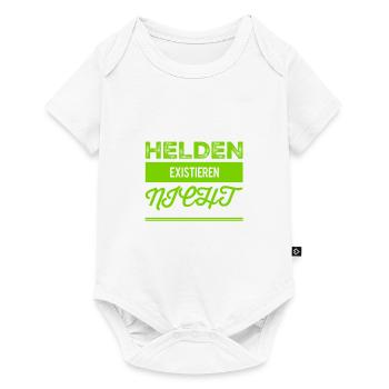 no heros - Baby Premium Kurzarmbody - Weiß - Vorne