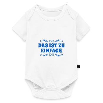 das ist zu einfach - Baby Premium Kurzarmbody - Weiß - Vorne
