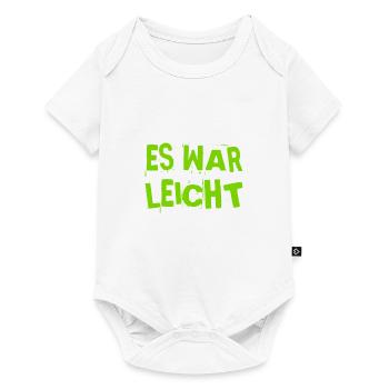 schwer sieht anders aus - Baby Premium Kurzarmbody - Weiß - Vorne