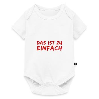 wie einfach - Baby Premium Kurzarmbody - Weiß - Vorne