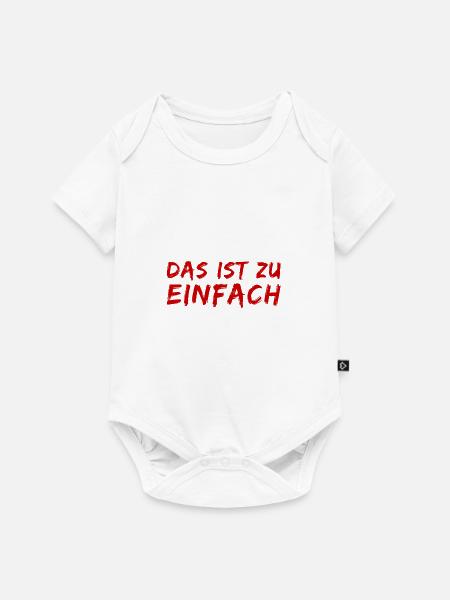 wie einfach - Baby Premium Kurzarmbody - Weiß