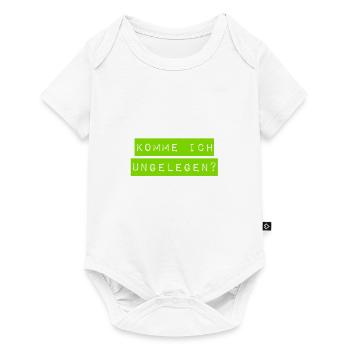 komme ich ungelegen? - Baby Premium Kurzarmbody - Weiß - Vorne