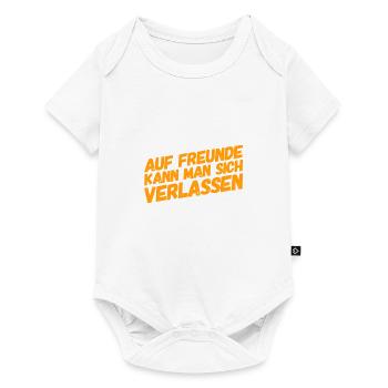Freunde sind genial - Baby Premium Kurzarmbody - Weiß - Vorne