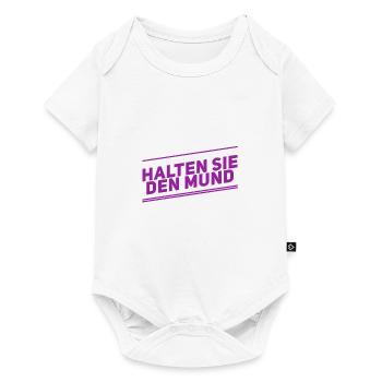 halten Sie den Mund - Baby Premium Kurzarmbody - Weiß - Vorne
