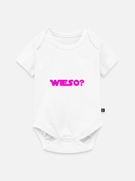 warum nur? - Baby Premium Kurzarmbody - Weiß