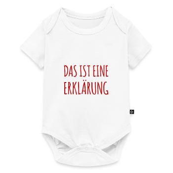 eine Erklärung - Baby Premium Kurzarmbody - Weiß - Vorne