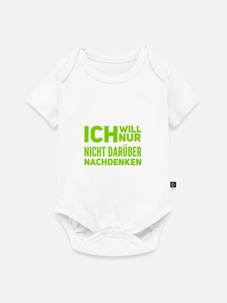 ich will es ignorieren - Baby Premium Kurzarmbody - Weiß