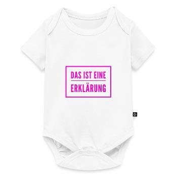die Erklärung - Baby Premium Kurzarmbody - Weiß - Vorne