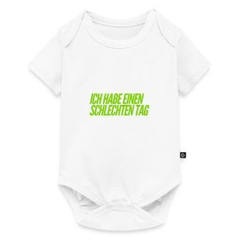 miese Stimmung - Baby Premium Kurzarmbody - Weiß - Vorne