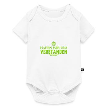 Hast du verstanden? - Baby Premium Kurzarmbody - Weiß - Vorne