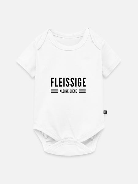 Fleiß geht immer - Baby Premium Kurzarmbody - Weiß