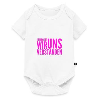 Hast du zugehört? - Baby Premium Kurzarmbody - Weiß - Vorne