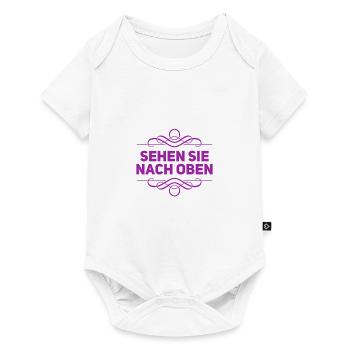Blick in den Himmel - Baby Premium Kurzarmbody - Weiß - Vorne