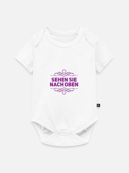 Blick in den Himmel - Baby Premium Kurzarmbody - Weiß
