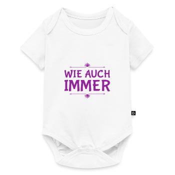 von mir aus ok - Baby Premium Kurzarmbody - Weiß - Vorne