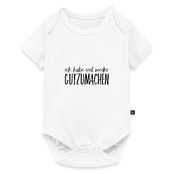 ich will es wiedergutmachen - Baby Premium Kurzarmbody - Weiß - Vorne
