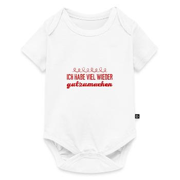 Wiedergutmachen - Baby Premium Kurzarmbody - Weiß - Vorne