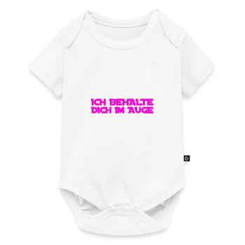 du stehst unter Beobachtung - Baby Premium Kurzarmbody - Weiß - Vorne
