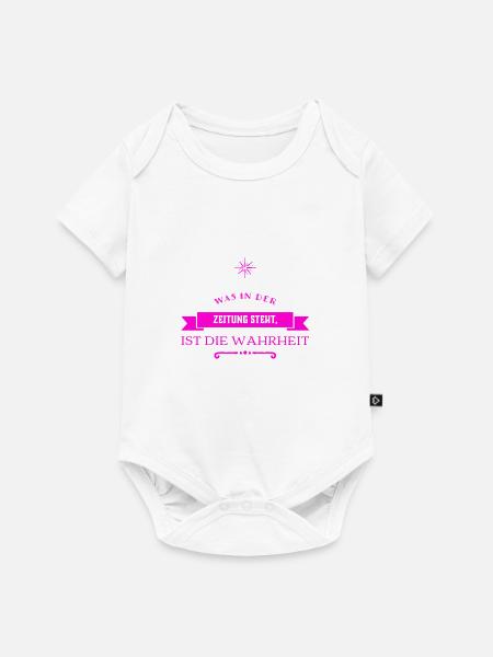 ich mag Zeitungen - Baby Premium Kurzarmbody - Weiß