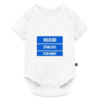 die Zeitung mag die Wahrheit - Baby Premium Kurzarmbody - Weiß - Vorne